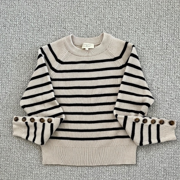 Sezane Sami sweater/jumper - natural/navy, size S - Picture 9 of 9